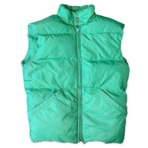 Vintage Down East Men’s Goose Down Puffer Vest Outdoors Hiking Sustainable Small